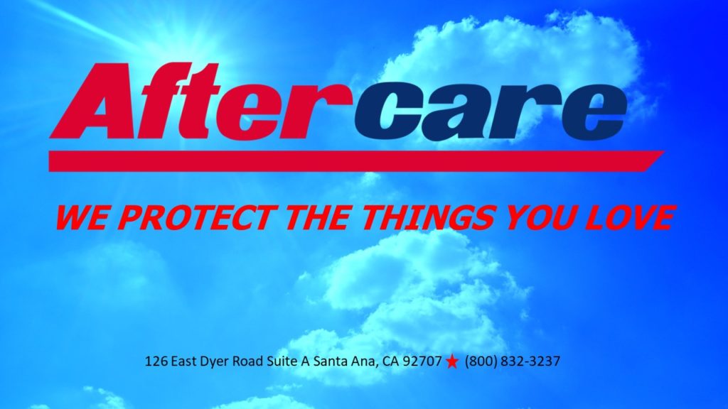 Aftercare We protect the things you love